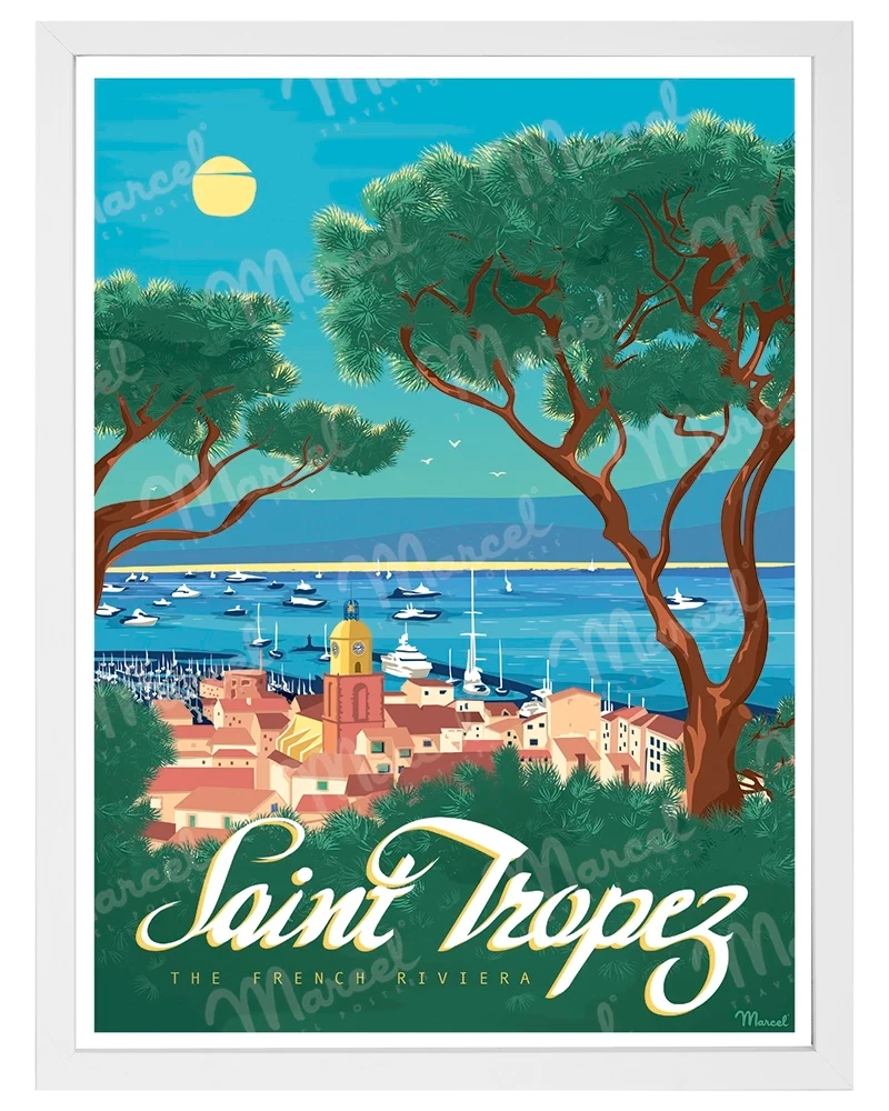 Affiche SAINT-TROPEZ "The French Riviera"