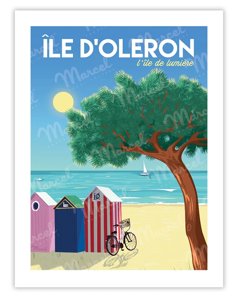 Affiche ÎLE D'OLÉRON "L'île de lumière"