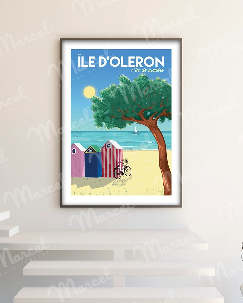 Affiche ÎLE D'OLÉRON "L'île de lumière"