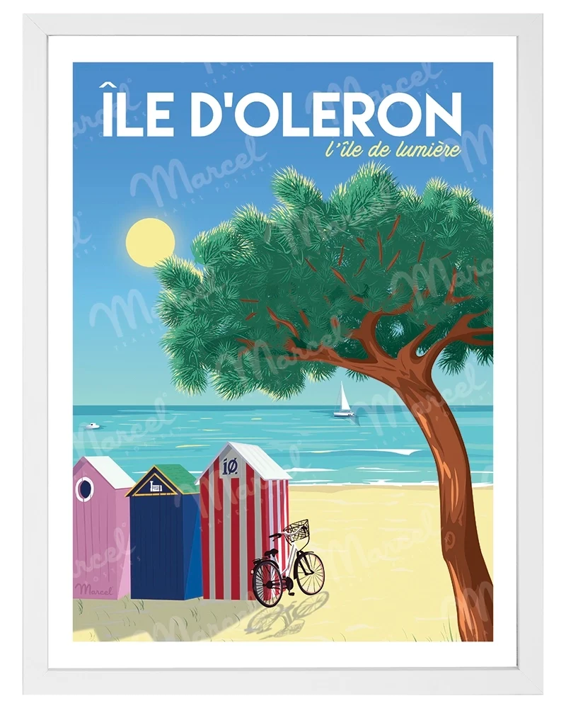 Affiche ÎLE D'OLÉRON "L'île de lumière"