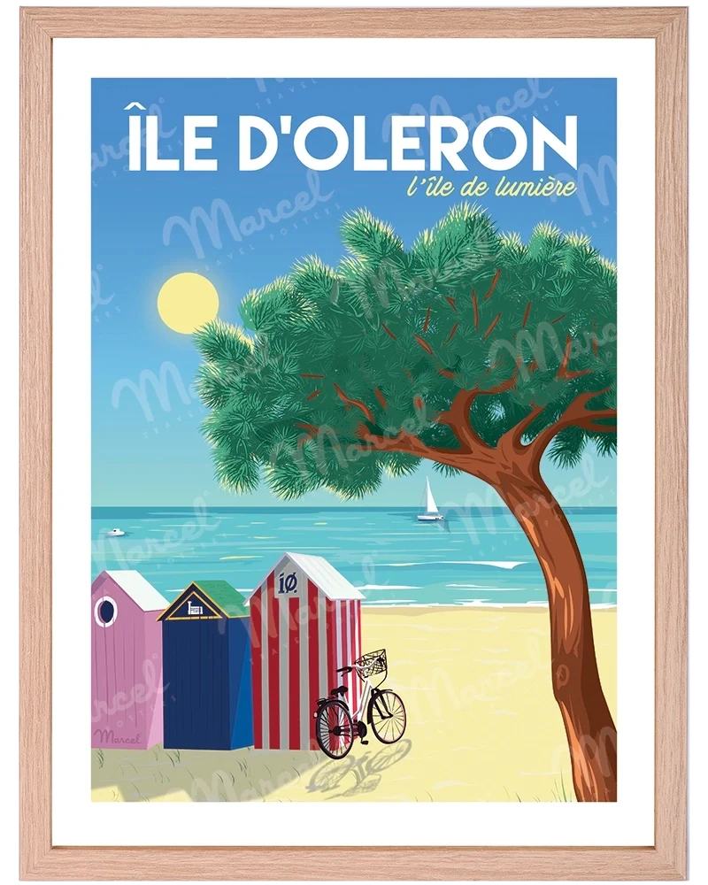 Affiche ÎLE D'OLÉRON "L'île de lumière"
