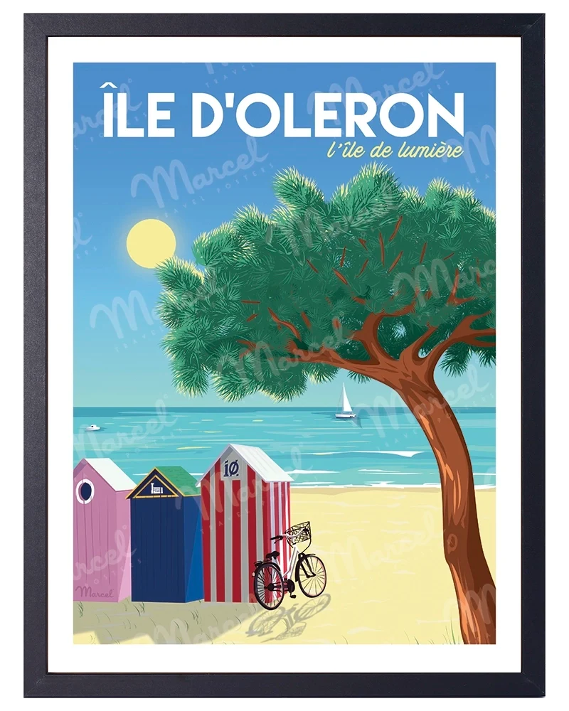 Affiche ÎLE D'OLÉRON "L'île de lumière"