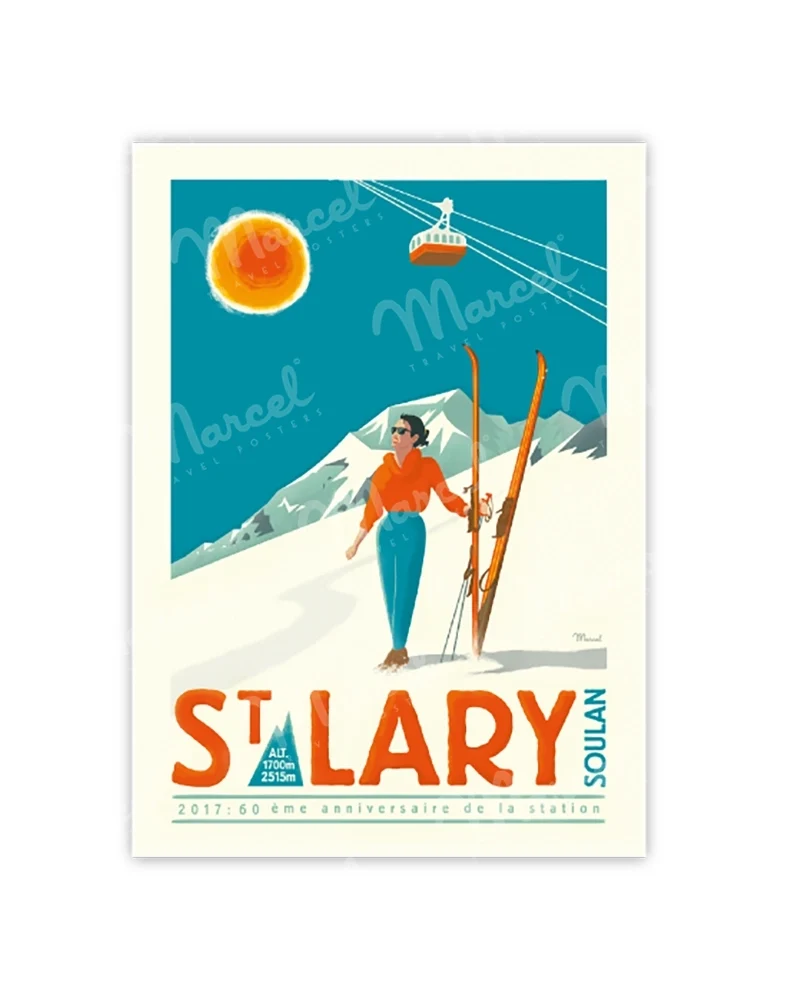 Carte Postale SAINT-LARY "60ème Anniversaire"