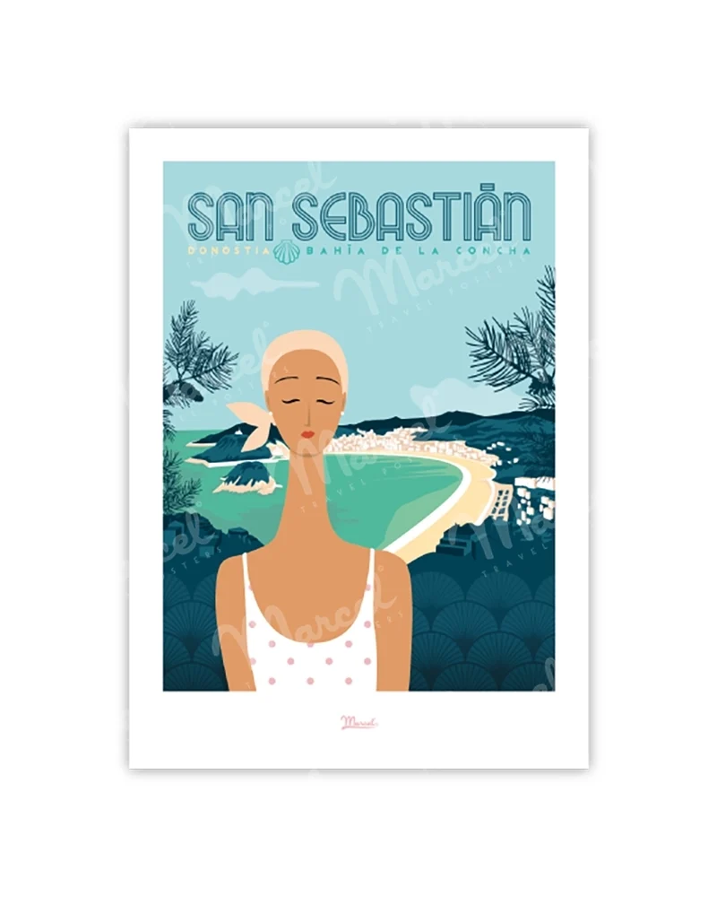 Carte Postale SAN SEBASTIAN "Bahía de la Concha"