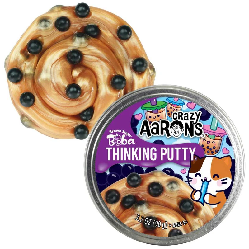 crazy aaron's pâte - brown sugar boba