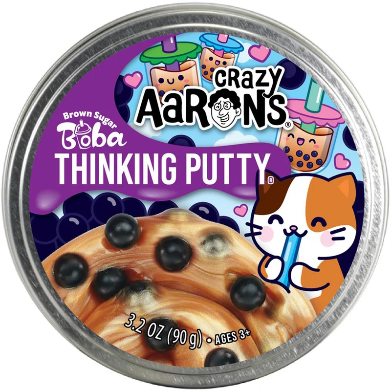 crazy aaron's pâte - brown sugar boba