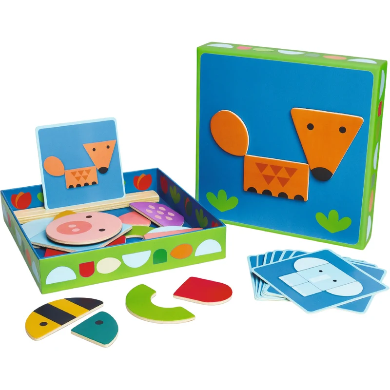 djeco jeu magnétique tinibox animaux