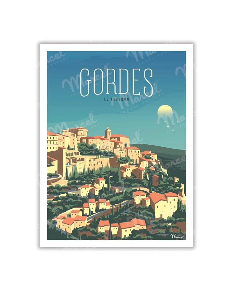 Carte Postale GORDES ''Le Luberon''