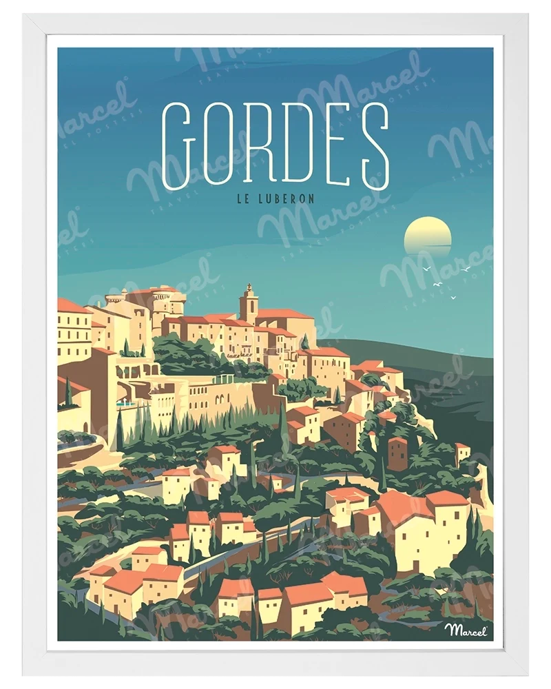 Affiche GORDES "Le Luberon"