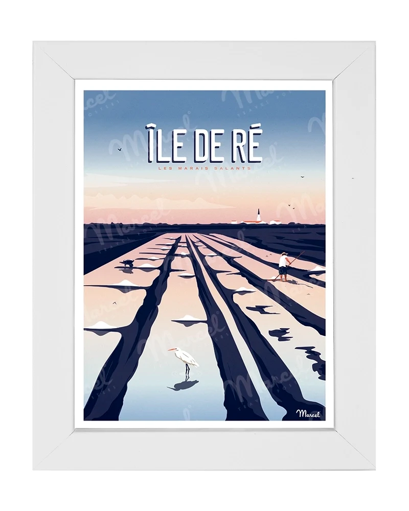 Carte Postale ÎLE DE RÉ "Marais Salants"