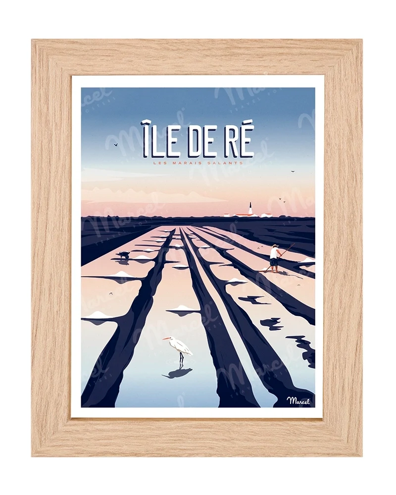 Carte Postale ÎLE DE RÉ "Marais Salants"