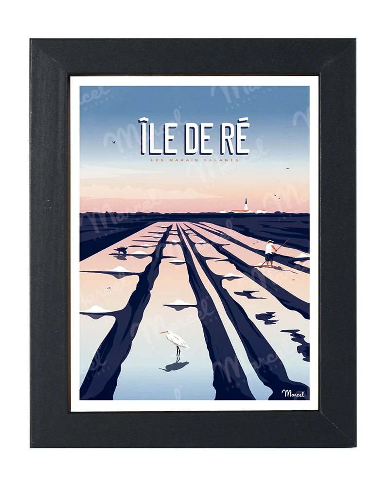 Carte Postale ÎLE DE RÉ "Marais Salants"