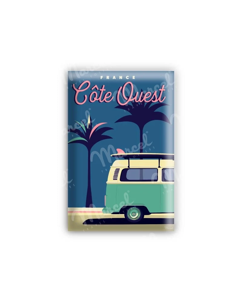 Magnet CÔTE OUEST "Palmier Van"