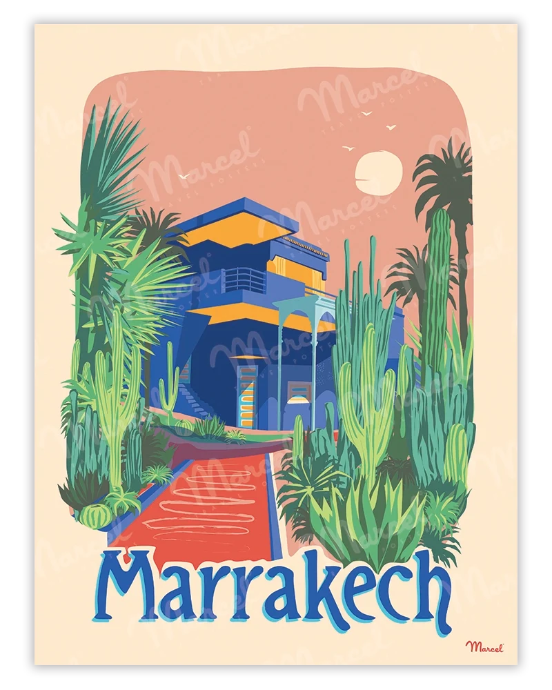 Affiche MARRAKECH "Le Jardin Majorelle"