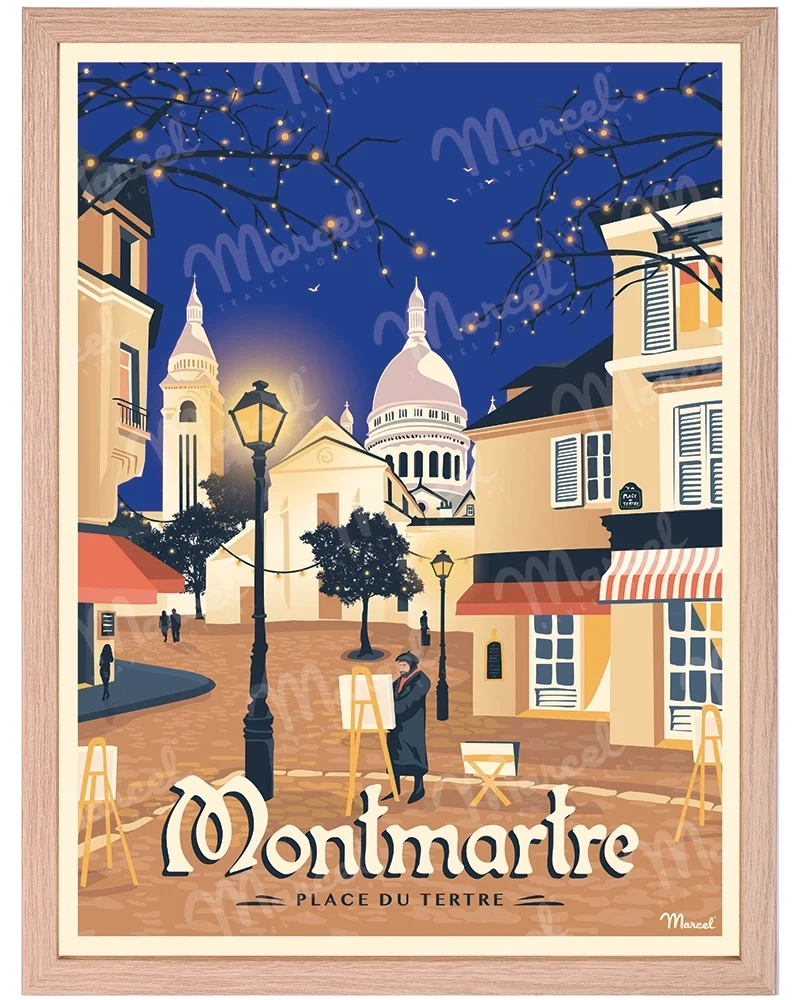Affiche PARIS "Montmartre Place du Tertre"