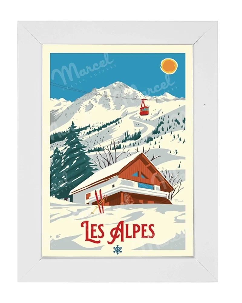 Carte Postale LES ALPES "Le Chalet"