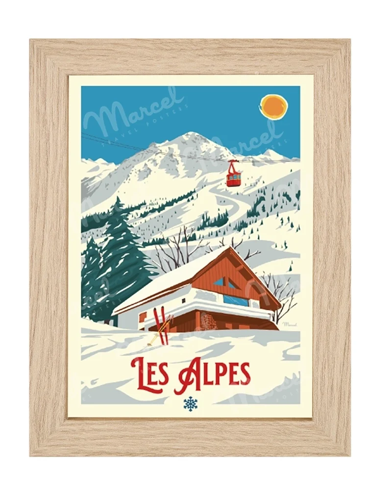 Carte Postale LES ALPES "Le Chalet"