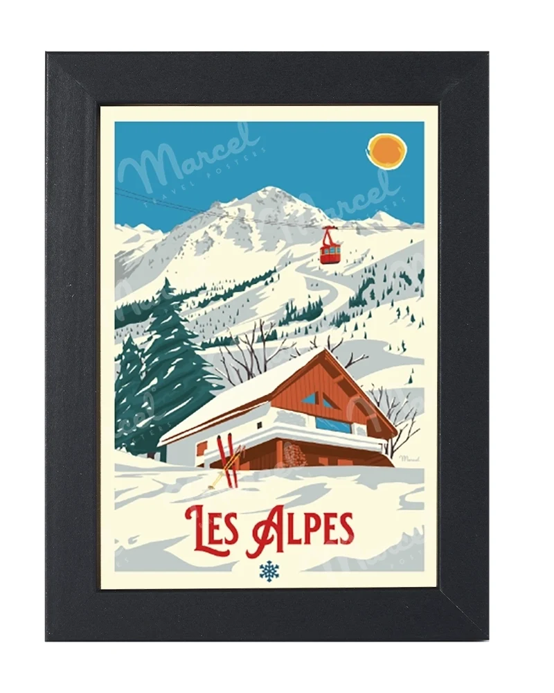 Carte Postale LES ALPES "Le Chalet"