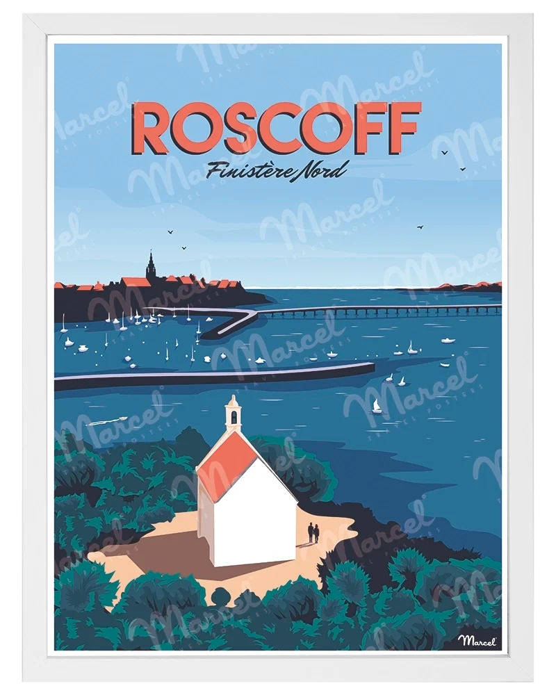 Affiche ROSCOFF "Finistère Nord"