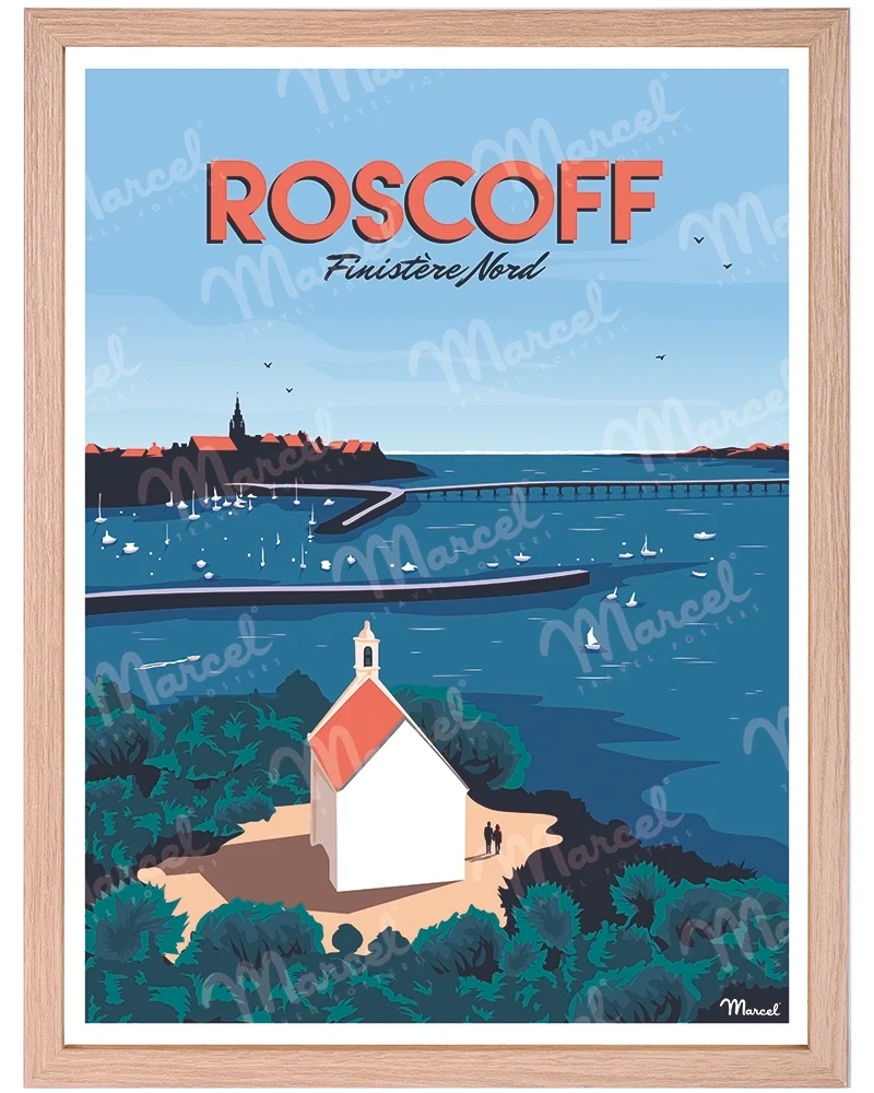 Affiche ROSCOFF "Finistère Nord"