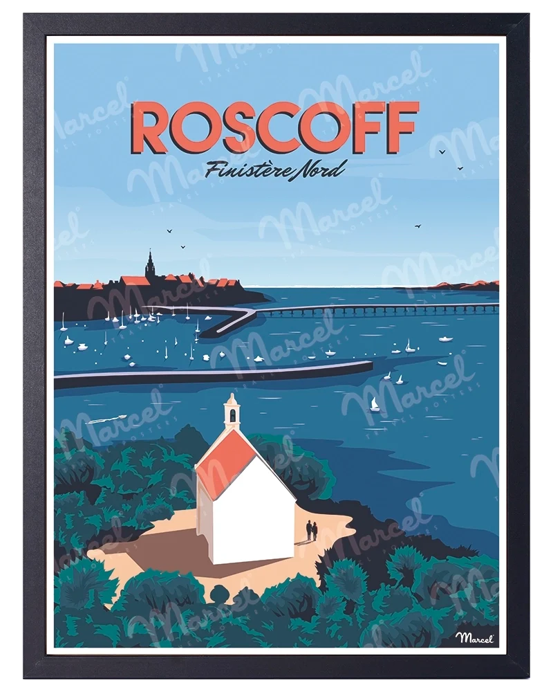 Affiche ROSCOFF "Finistère Nord"