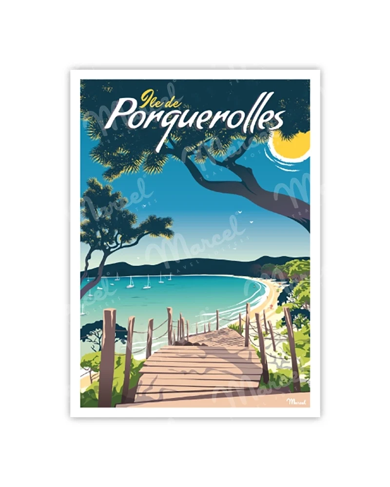 Carte Postale PORQUEROLLES "Plage Notre Dame"