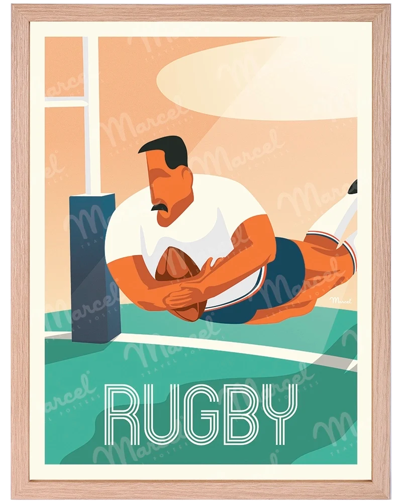 Affiche "Le Rugby"