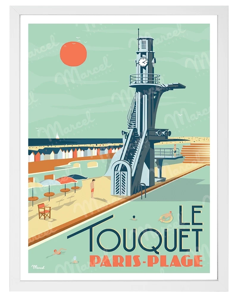 Affiche LE TOUQUET "Paris-Plage"