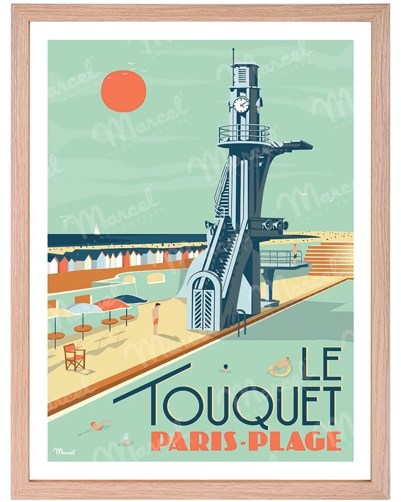 Affiche LE TOUQUET "Paris-Plage"