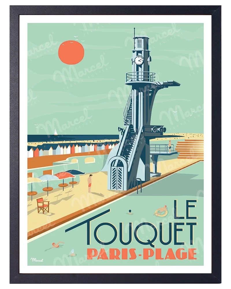 Affiche LE TOUQUET "Paris-Plage"