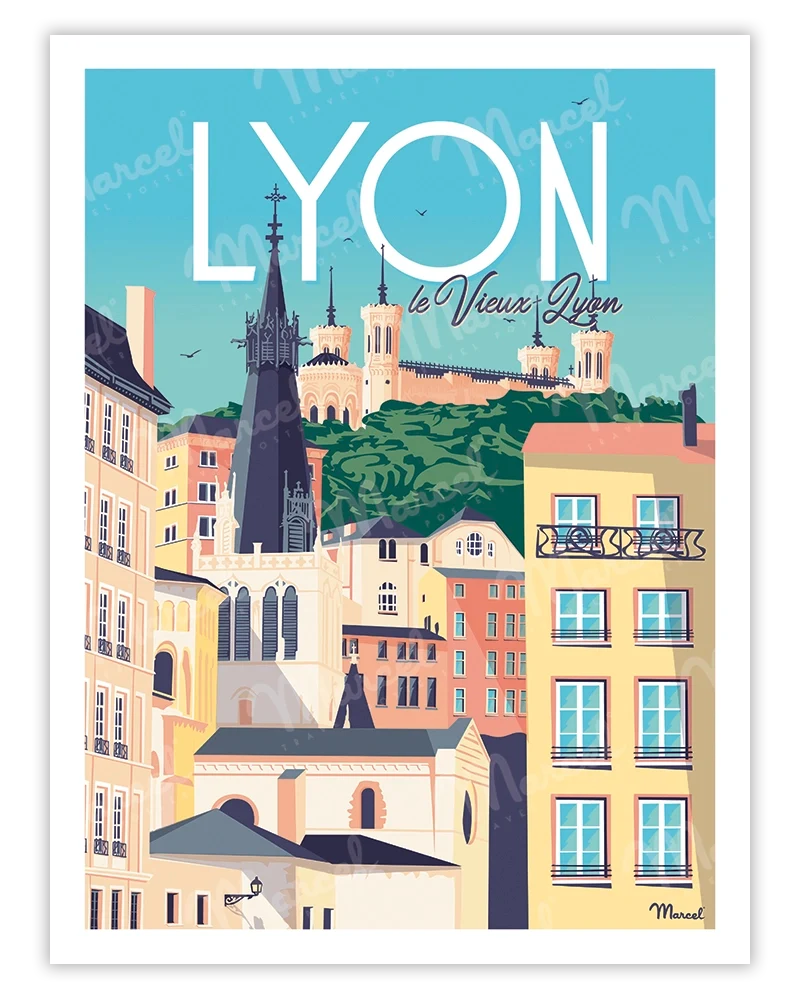 Affiche LYON "Le Vieux Lyon"