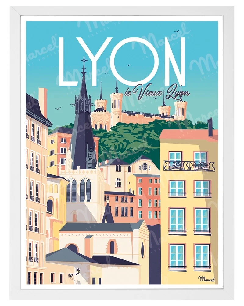 Affiche LYON "Le Vieux Lyon"