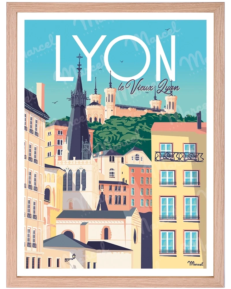 Affiche LYON "Le Vieux Lyon"