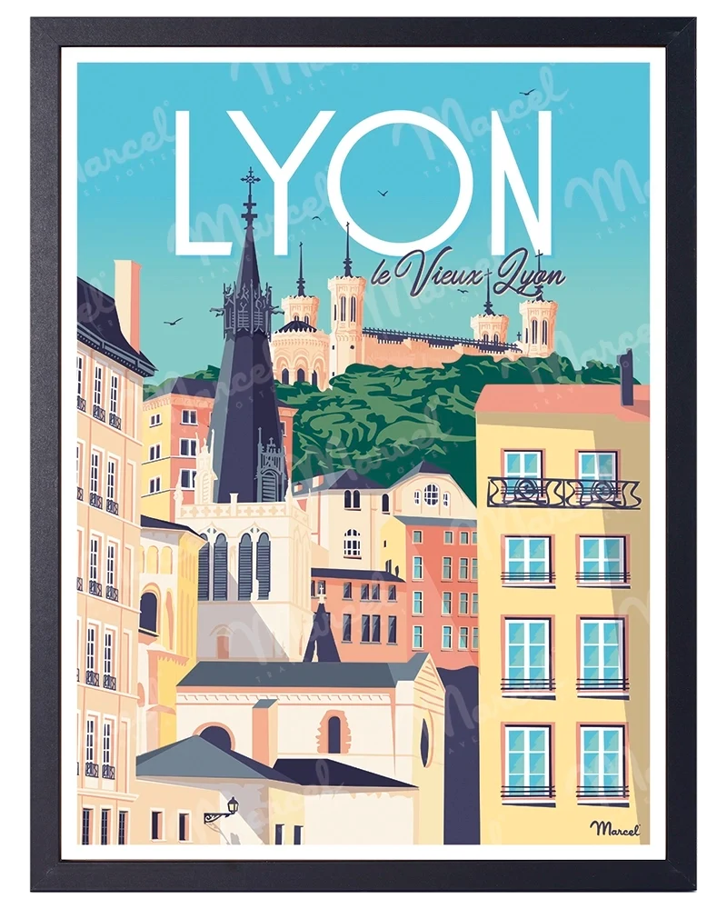 Affiche LYON "Le Vieux Lyon"