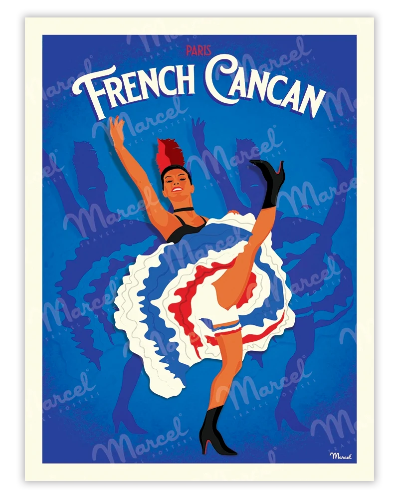 Affiche PARIS "French Cancan"