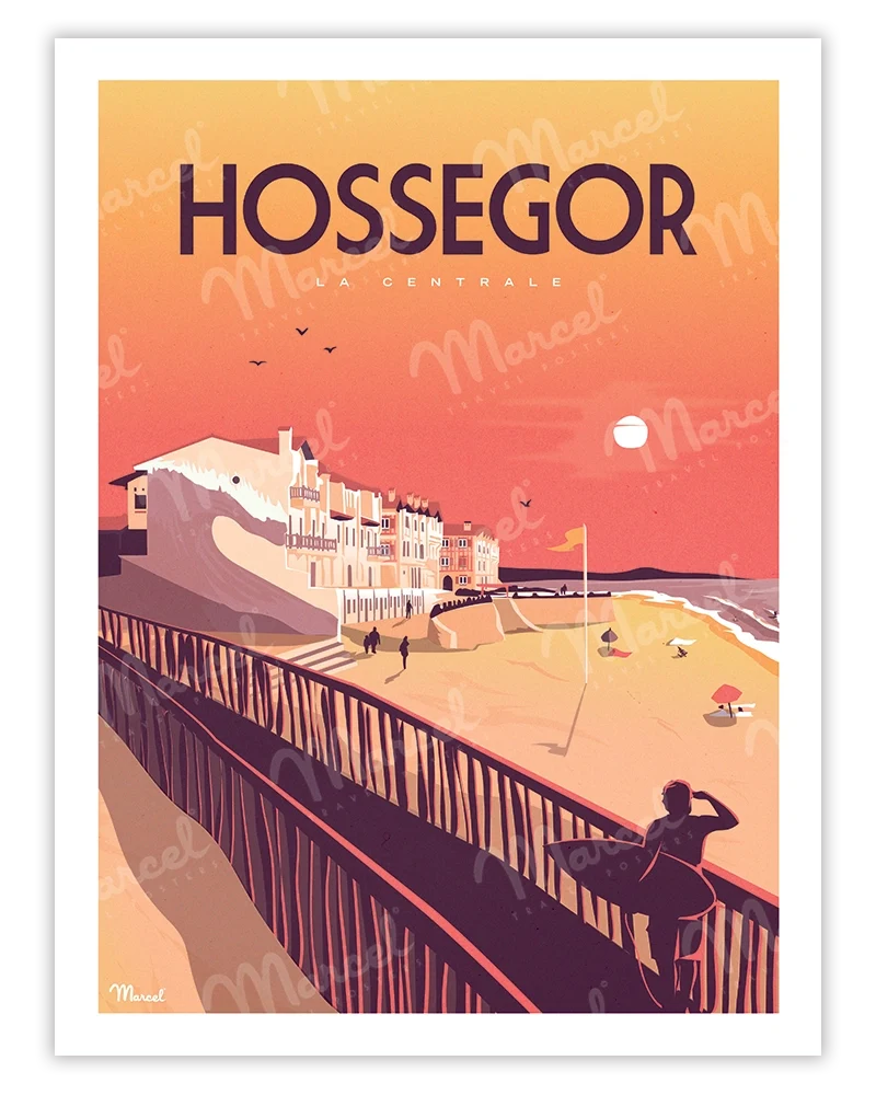 Affiche HOSSEGOR "La Centrale"