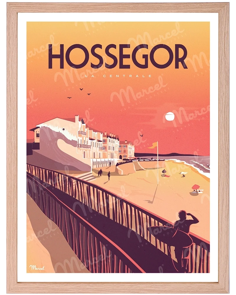 Affiche HOSSEGOR "La Centrale"