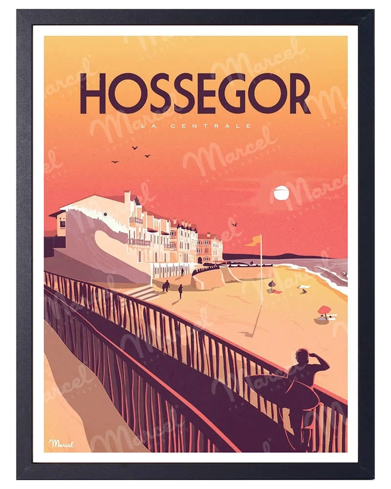 Affiche HOSSEGOR "La Centrale"