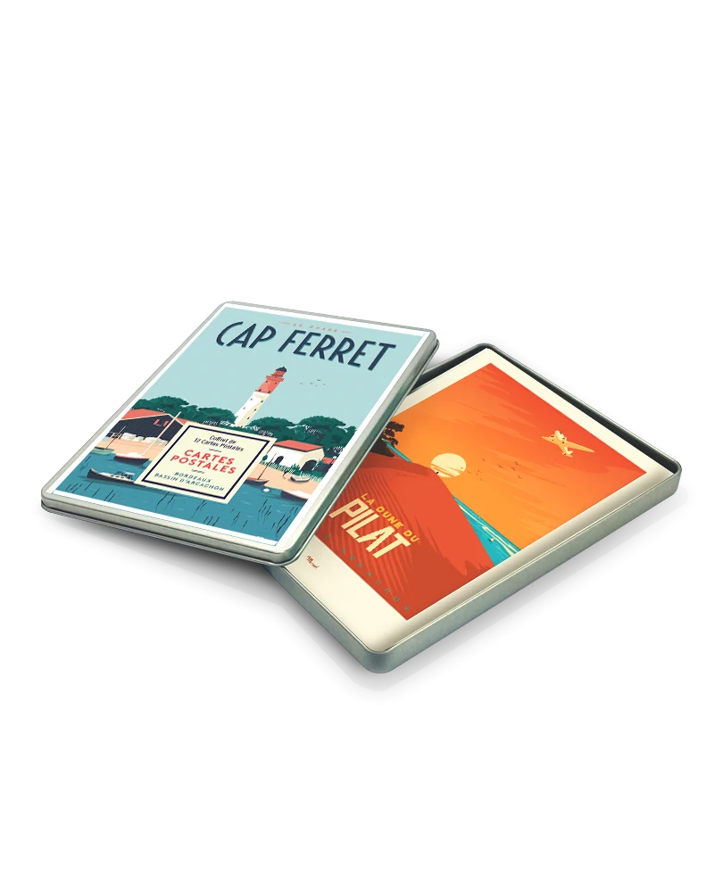 Coffret Cartes Postales CAP FERRET / BASSIN D'ARCACHON