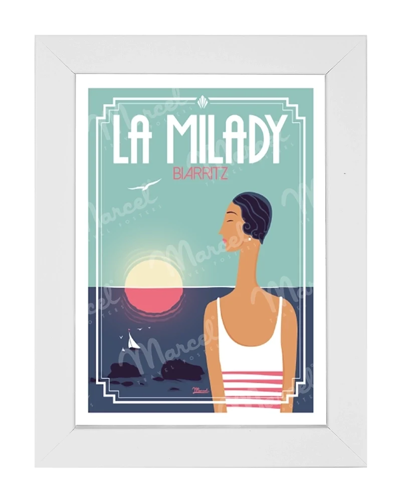Carte Postale BIARRITZ "La Milady"