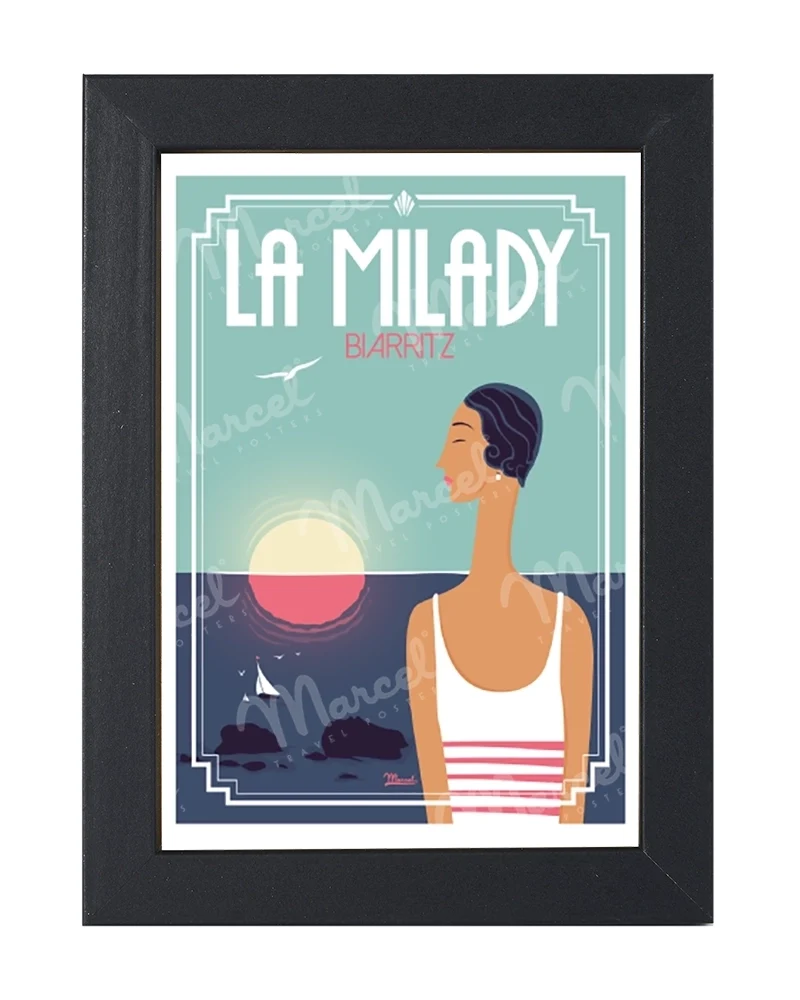 Carte Postale BIARRITZ "La Milady"