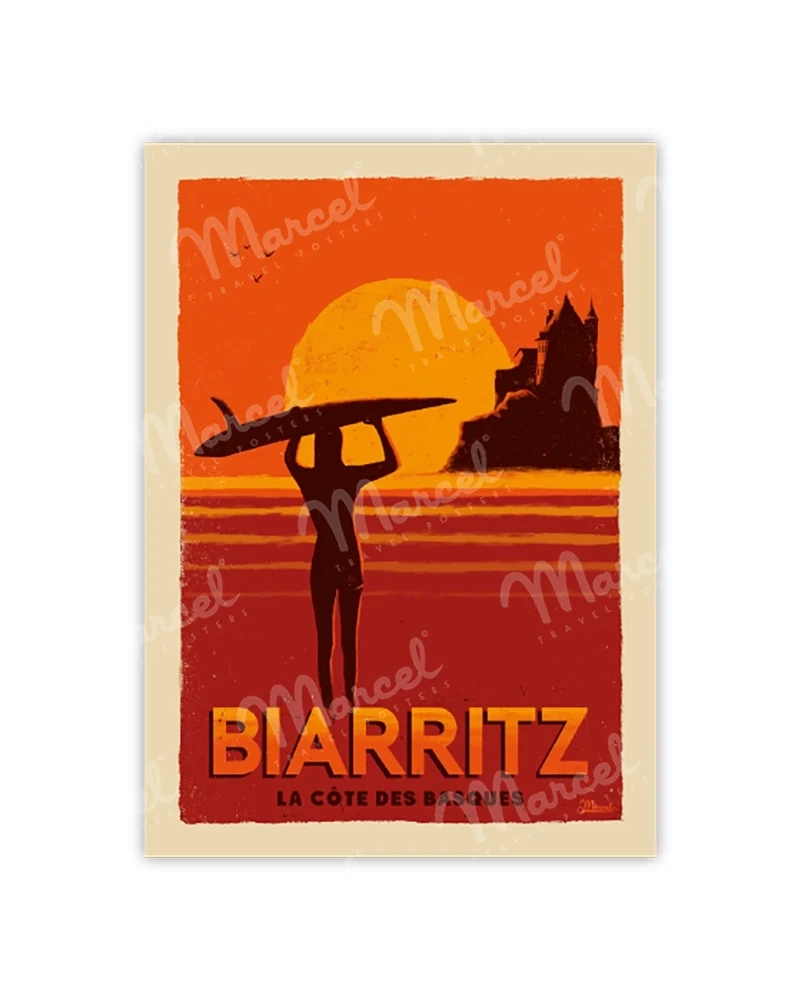 Carte Postale BIARRITZ "La Côte des Basque"