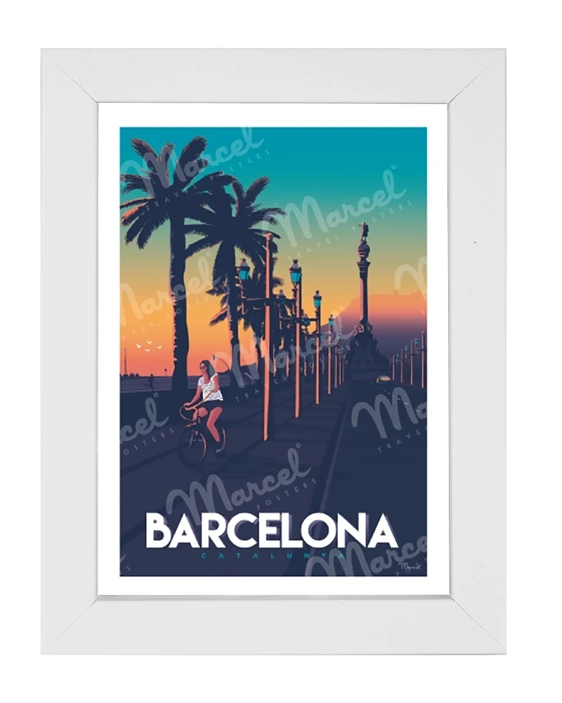 Carte Postale BARCELONE "Passeig de Colom"