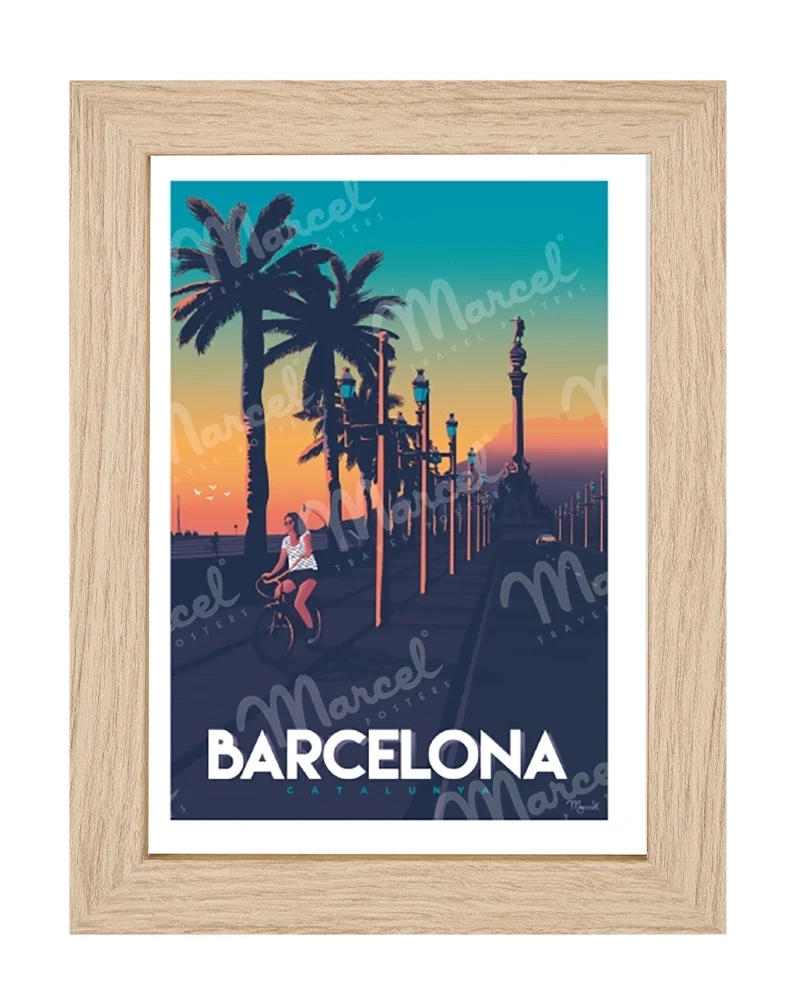 Carte Postale BARCELONE "Passeig de Colom"