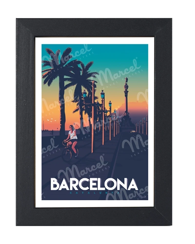 Carte Postale BARCELONE "Passeig de Colom"