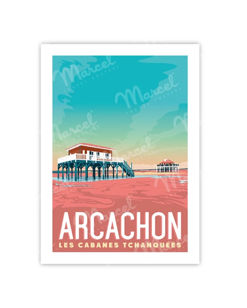 Carte Postale ARCACHON "Les Cabanes Tchanquées"