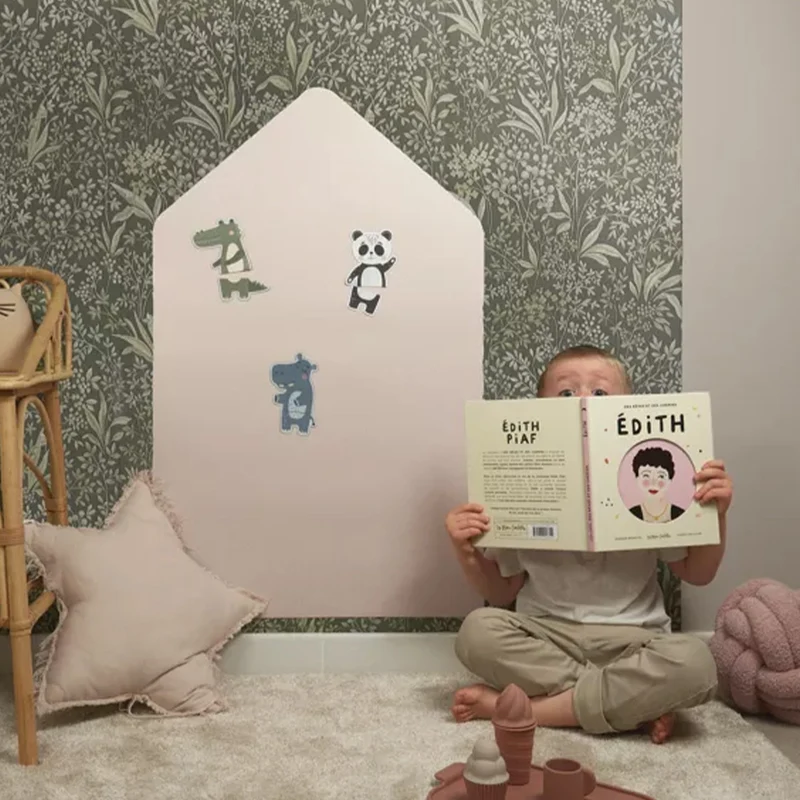 ferflex tableau magnétique maison avec aimants - beige rosé