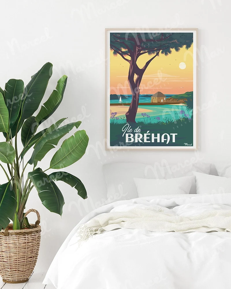 Affiche ÎLE DE BRÉHAT