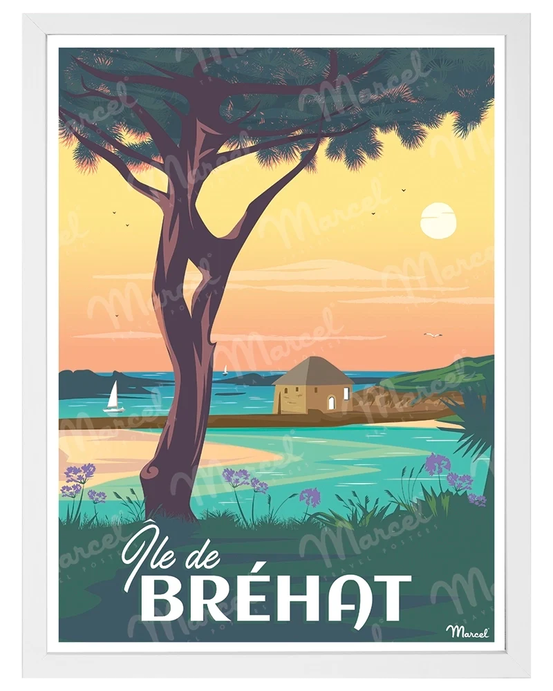 Affiche ÎLE DE BRÉHAT