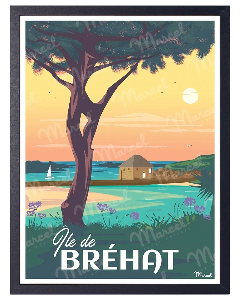 Affiche ÎLE DE BRÉHAT